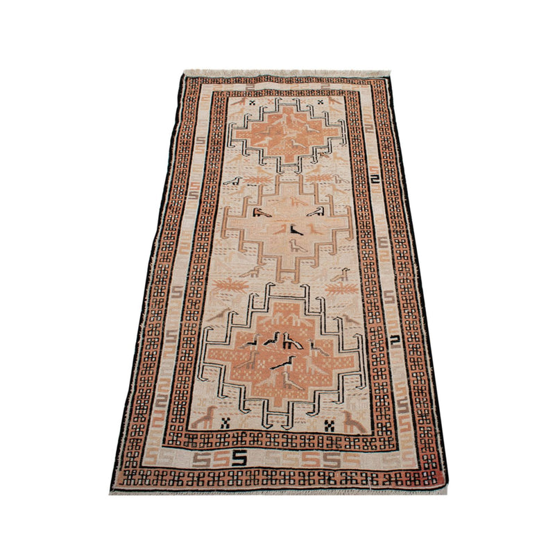 Hedvábný kilim Koberec 107x63cm