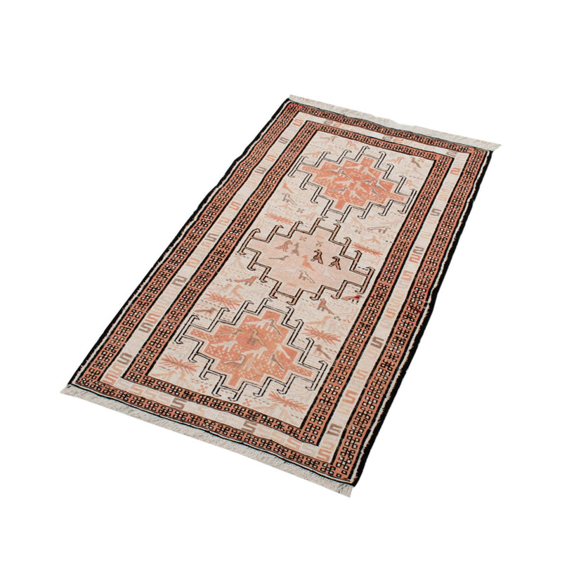 Hedvábný kilim Koberec 103x62cm
