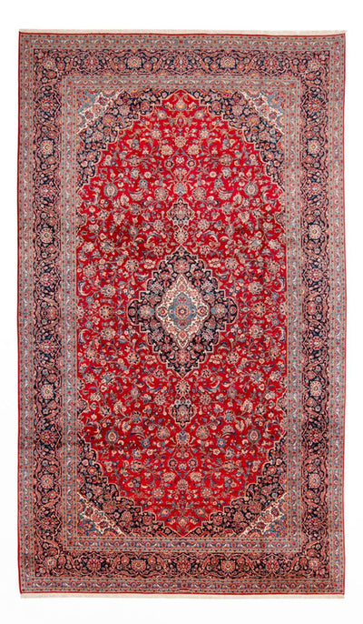 Kashan Koberec 302x525cm - Perský koberec - červená