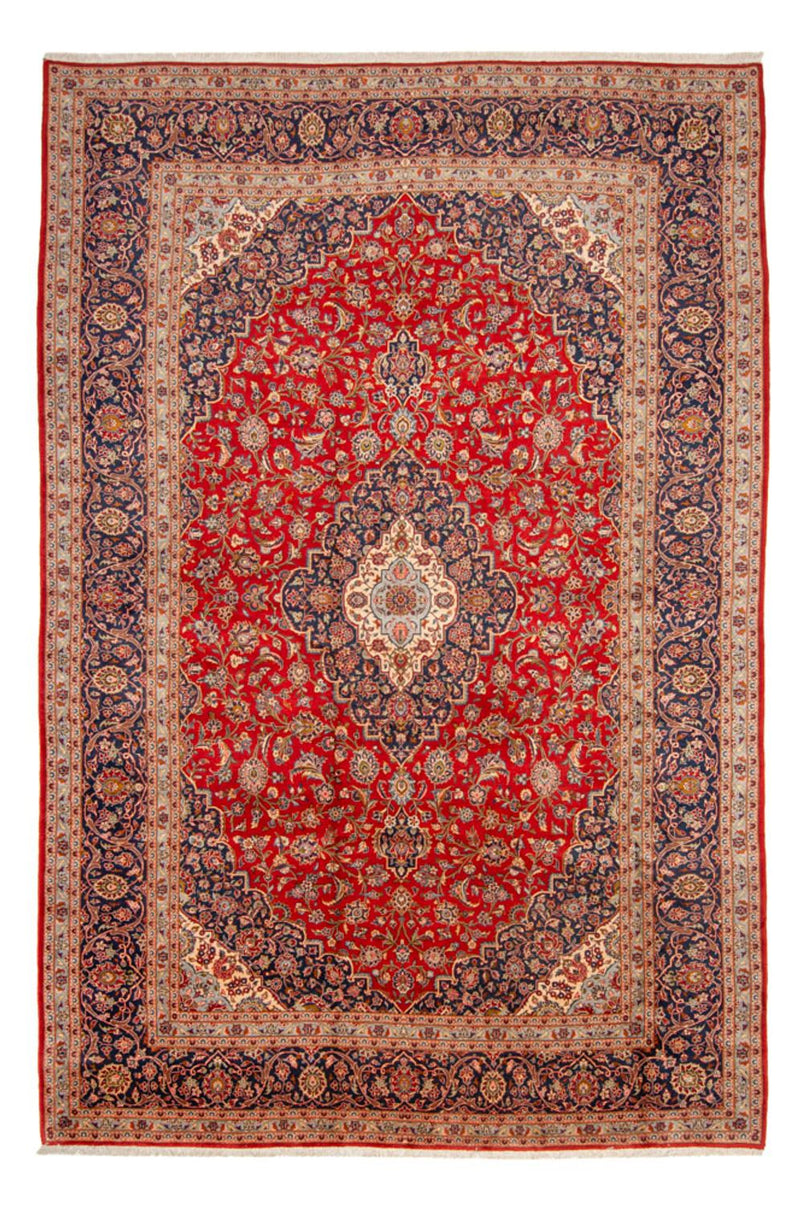 Kashan Koberec 296x467cm - Perský koberec - červená