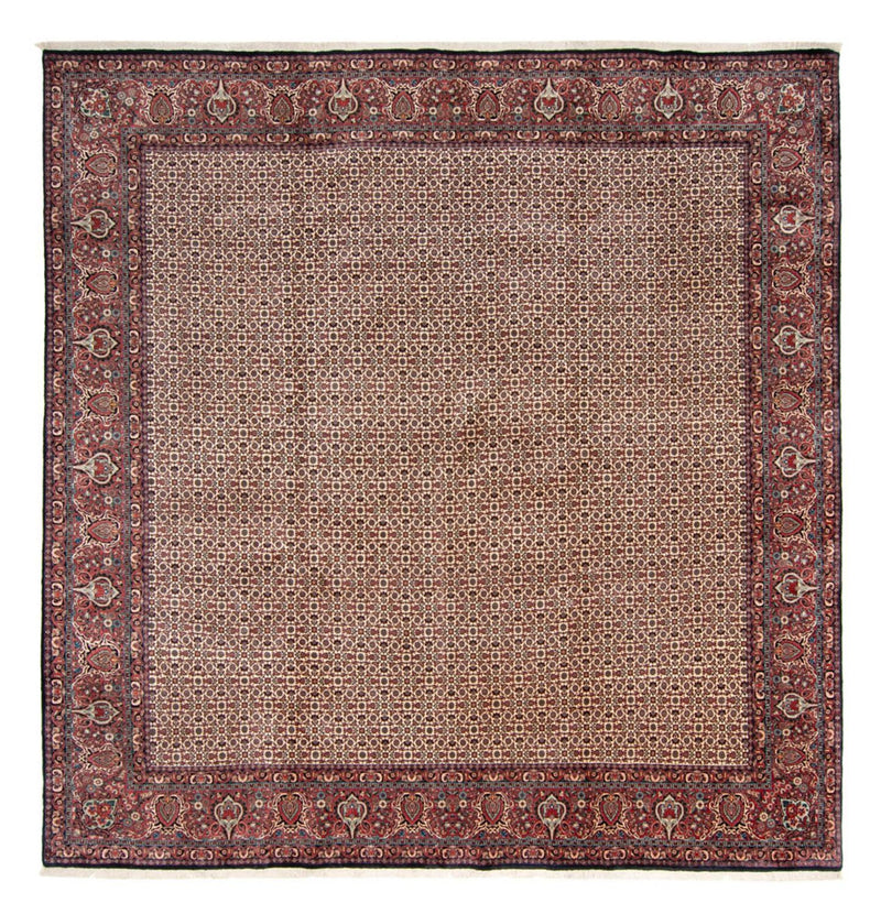 Perský koberec - Bijar - Královský čtvercový  - 366 x 348 cm - béžová