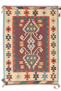 Moderní kilim Koberec 121x181cm - Vlněný koberec – product image