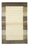 Loribaft Koberec 90x160cm - Vlněný koberec - Obdélníkový / Béžová / 90 x 160 cm Obdélníkový