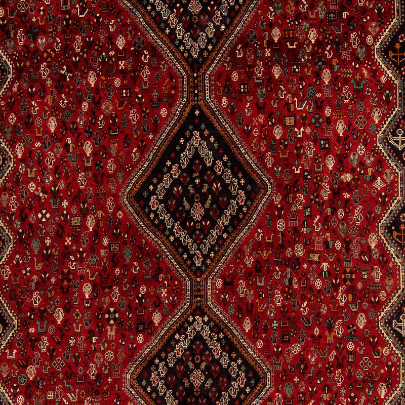 Qashqai Koberec 292x405cm - Perský koberec - tmavě červená