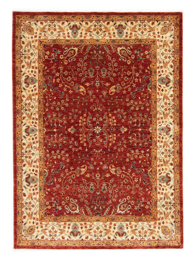 Afghánský koberec 149x207cm - Orientální koberec - červená
