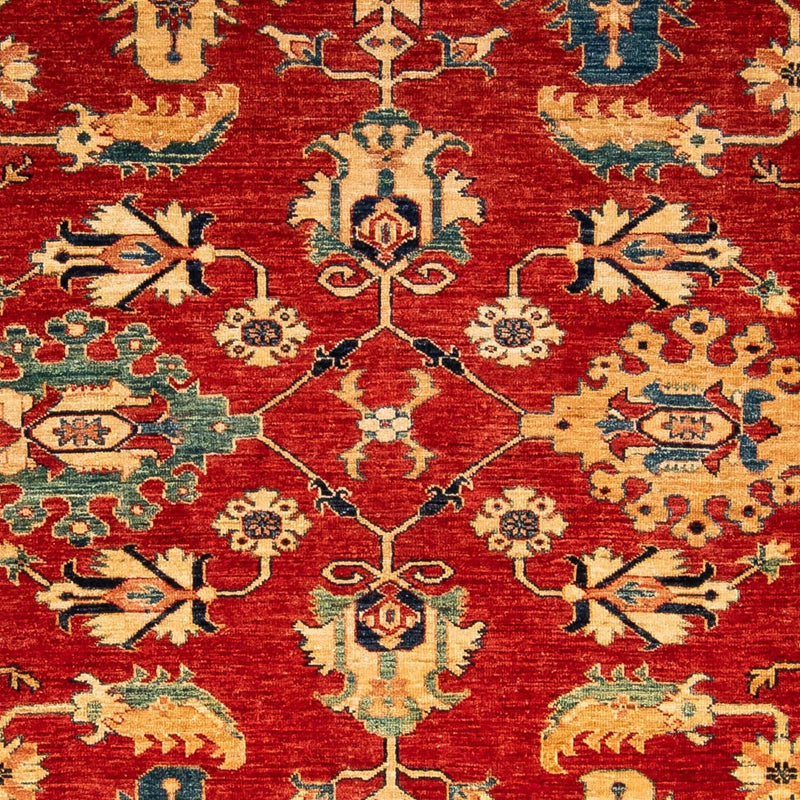Kazak Koberec 205x290cm - Orientální koberec - tmavě červená