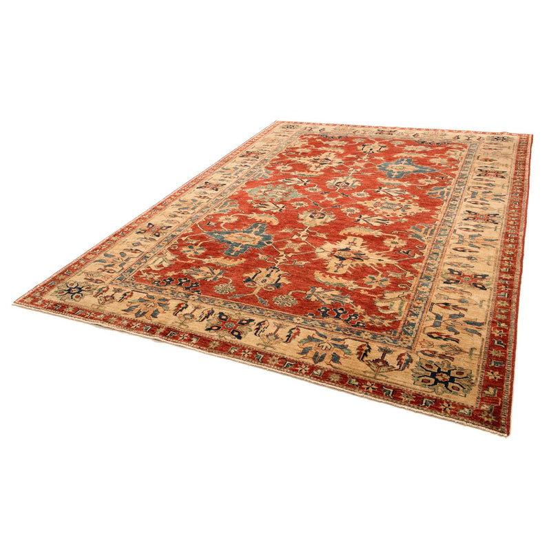 Kazak Koberec 205x290cm - Orientální koberec - tmavě červená