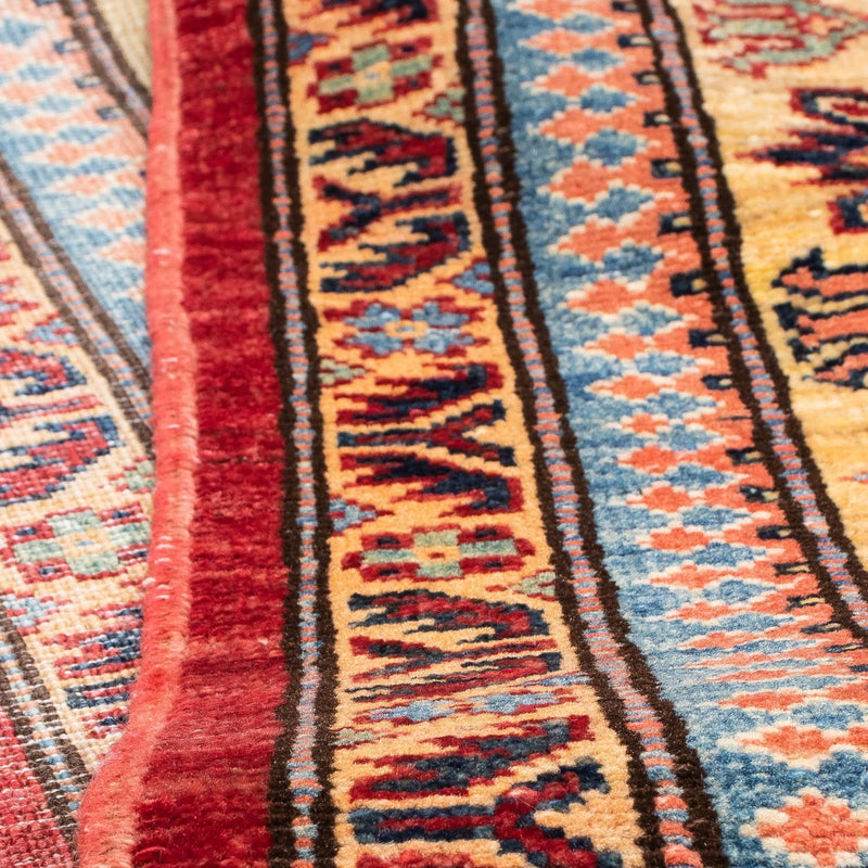 Kazak Koberec 168x253cm - Orientální koberec - tmavě červená