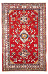 Kazak Koberec 160x244cm - Orientální koberec - tmavě červená – product image