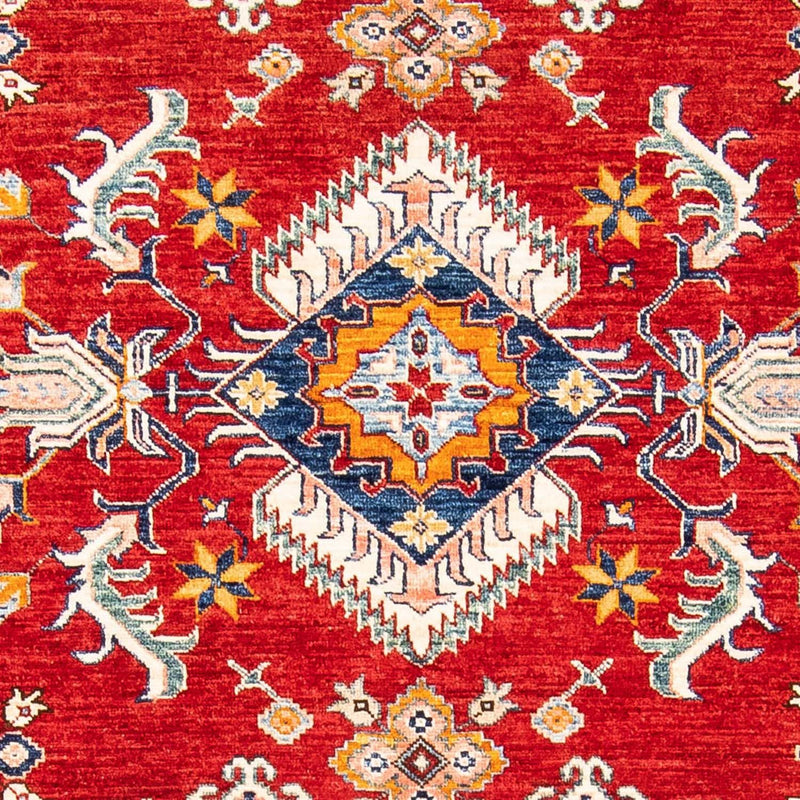 Kazak Koberec 160x244cm - Orientální koberec - tmavě červená
