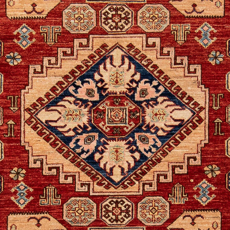 Kazak Koberec 167x242cm - Orientální koberec - tmavě červená