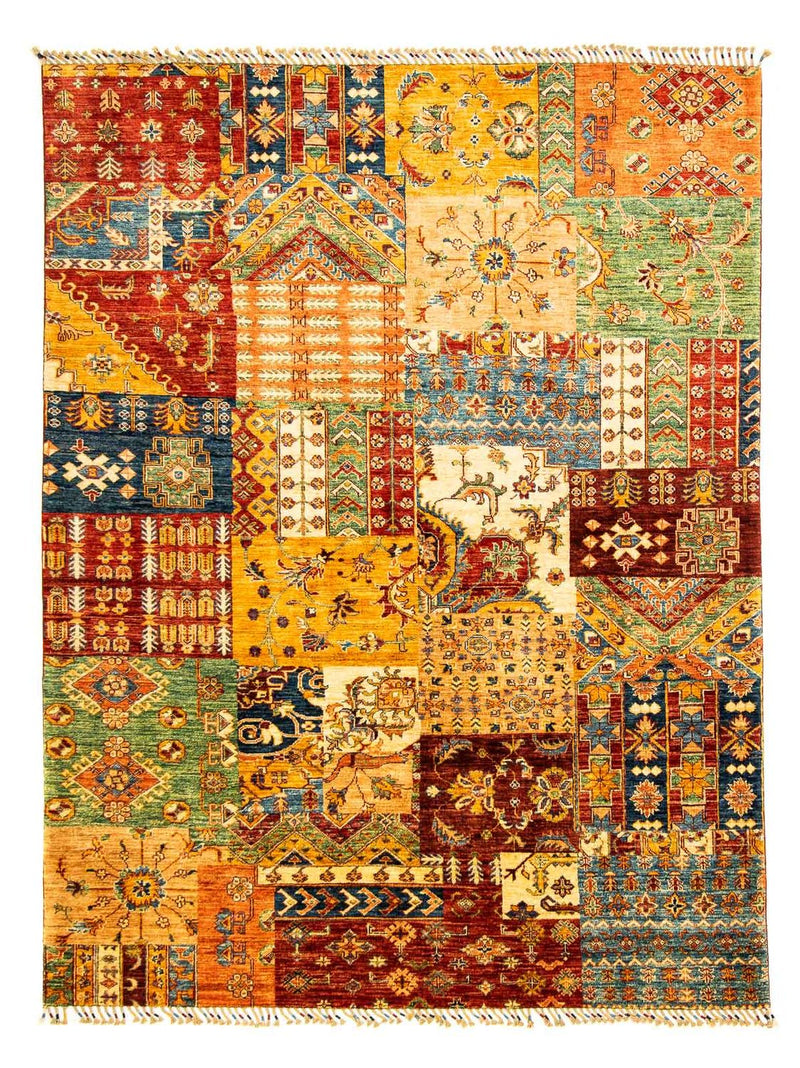 Patchworkový koberec 181x247cm - Perserteppich Wollteppich