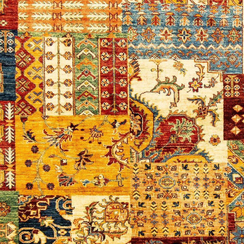 Patchworkový koberec 181x247cm - Perserteppich Wollteppich