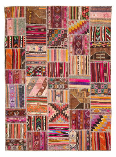 Patchworkový koberec 216x300cm - Vlněný koberec