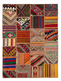 Patchworkový koberec 168x238cm - Vlněný koberec – product image