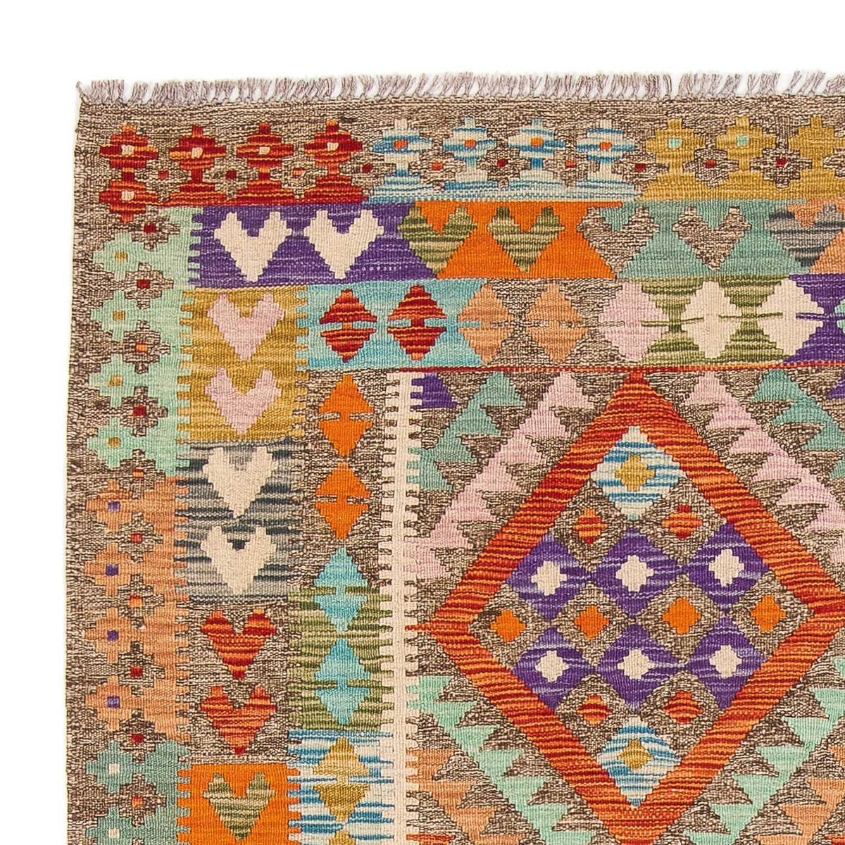 Kilim Maimana Koberec 154x194cm - Vlněný koberec