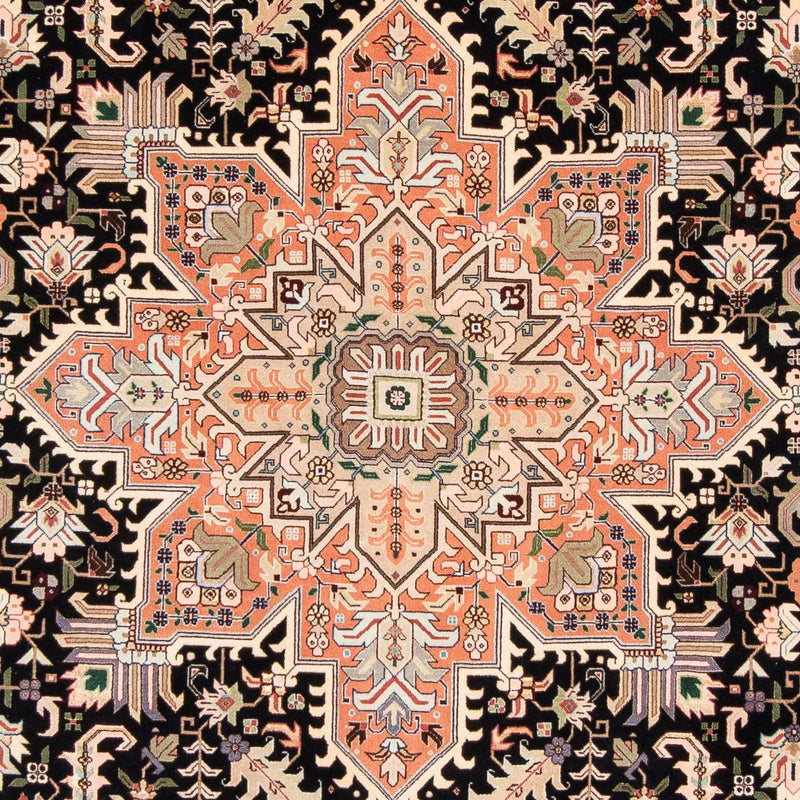 Tabriz - 50 Raj Koberec 208x306cm - Perský koberec - tmavě modrá