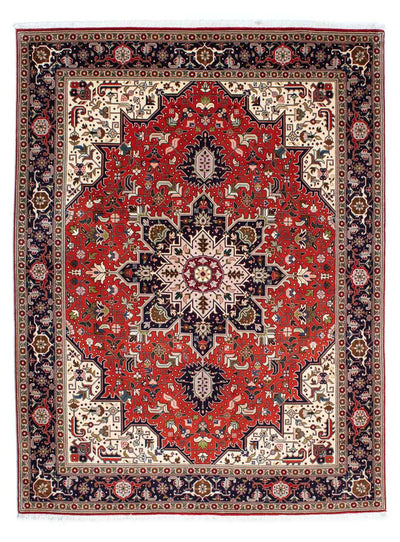 Tabriz - 50 Raj Koberec 152x205cm - Perský koberec - tmavě červená