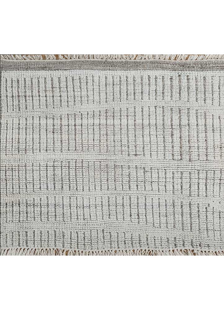 Vlněný koberec čtvercový  - 75 x 75 cm - krémová