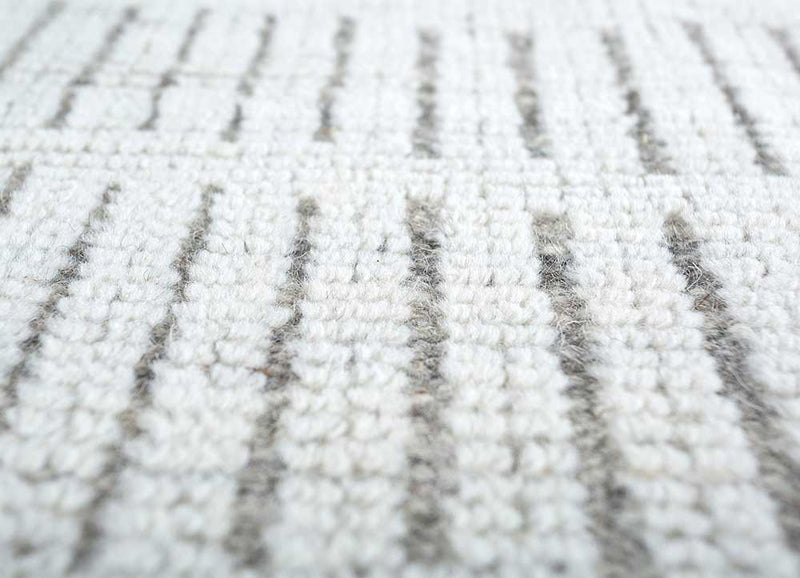 Vlněný koberec čtvercový  - 75 x 75 cm - krémová