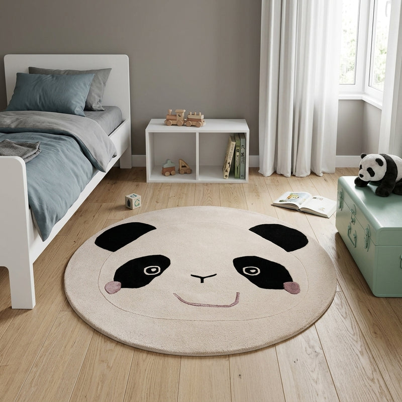 Panda Dětský koberec Kulatý